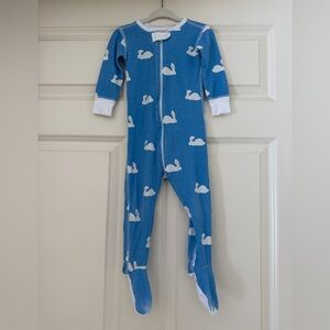 ❤️The Beaufort Bonnet Company Blue Bunny Easter Footie 18-24🐇